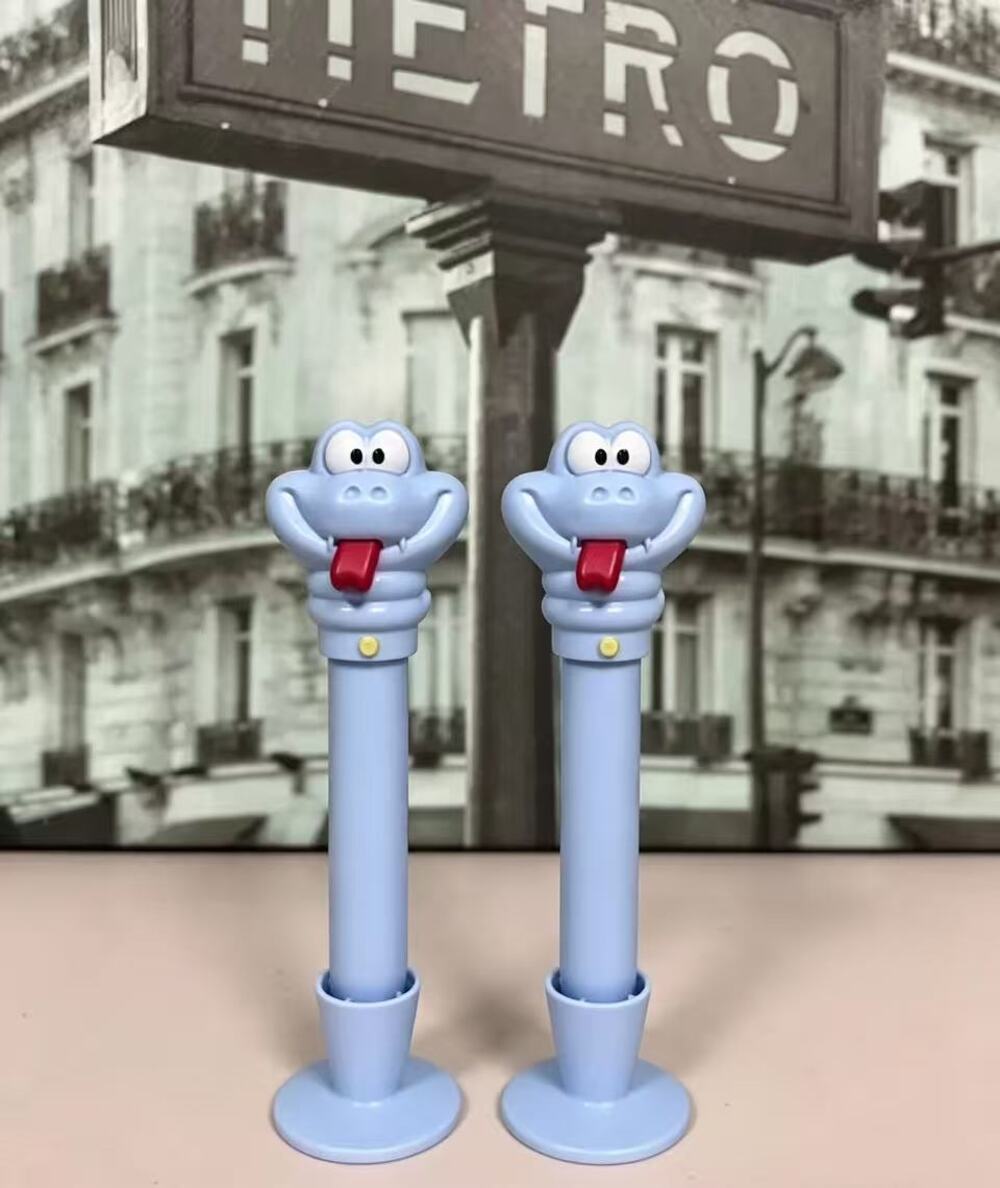 2Pcs Gary Snake Decorative Ballpoint Pen